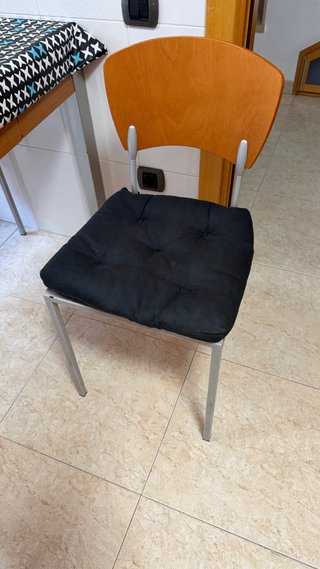 Sillas de cocina madera y metal