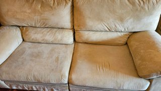 2 Sofás de Tela Beige (2 y 3 plazas)