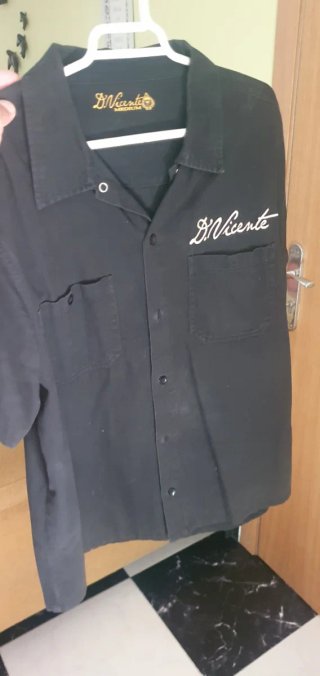 Camisa Rockabilly Negra y Amarilla