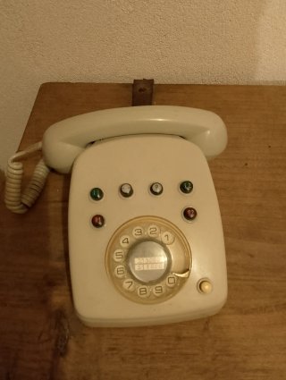 Teléfono de centralita beige