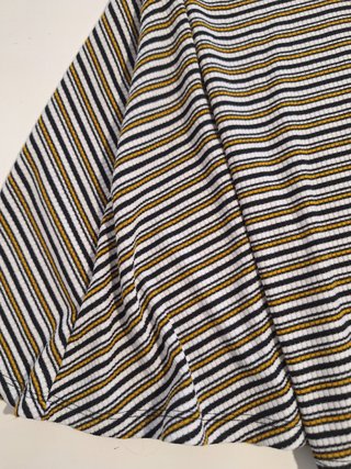 Vestido de tirantes a rayas acampanado Talla XXS