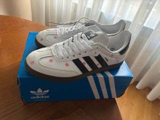 Adidas Zapatillas Flores Bordadas Blancas
