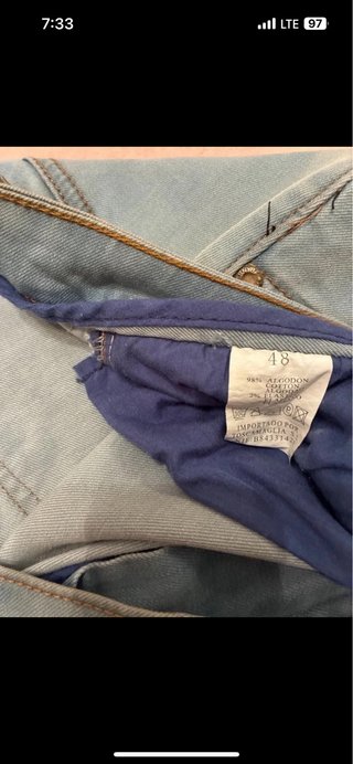 Falda vaquera elástica Talla 48