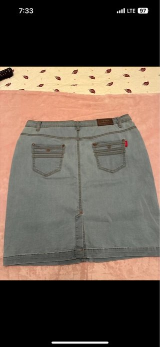 Falda vaquera elástica Talla 48