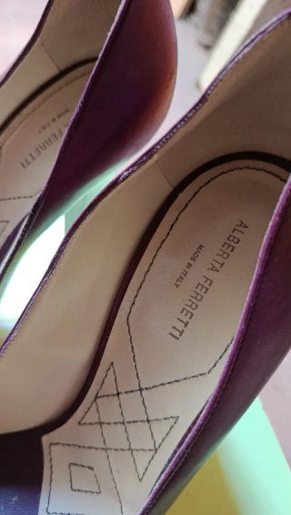 Décolleté Alberta Ferretti Viola Tg 39