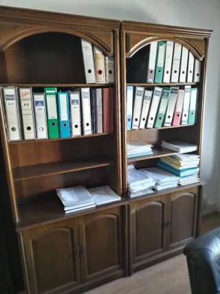 Librería clásica madera estilo inglés