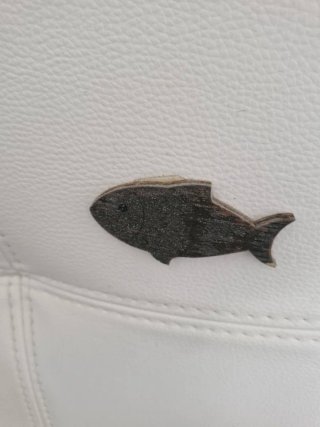 Cabecero polipiel blanco motivos marineros
