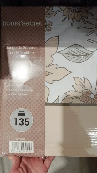 Juego Sábanas Microfibra 135cm Rosa,