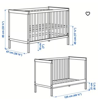 Cuna blanca infantil