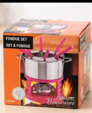 Set Fonduta Excellent Houseware Rosa