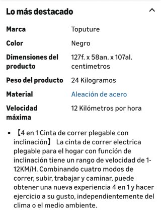 Cinta de correr NUEVA