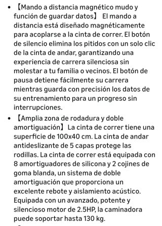Cinta de correr NUEVA