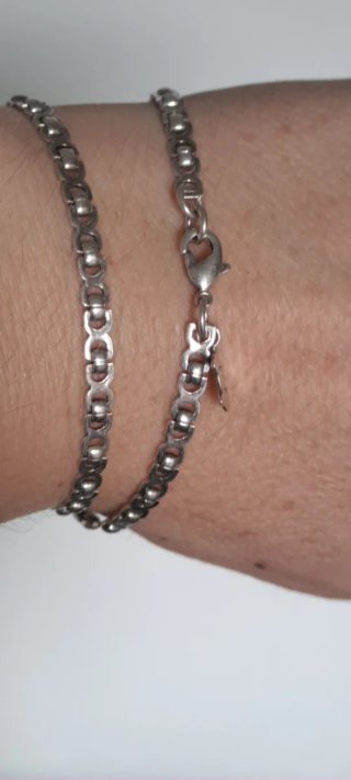 Collana Agatha doppio uso Argentato
