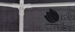 Carpa Pabellón Jardín Hexagonal Gris 2x2x2m