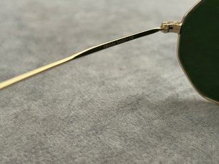 Óculos Ray-Ban 3556 Dourado Lentes Verdes
