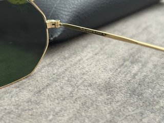 Óculos Ray-Ban 3556 Dourado Lentes Verdes