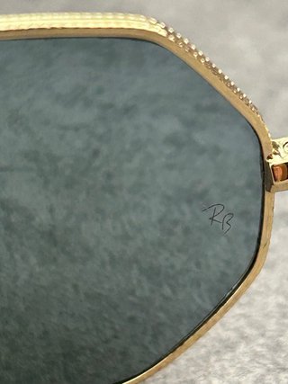 Óculos Ray-Ban 3556 Dourado Lentes Verdes