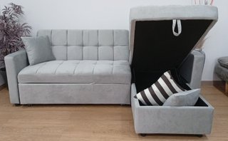 Sofá ·Cama ·Kris·, Terciopelo. Cómodo. ¡Oferta!