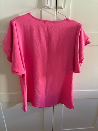 Blusa rosa volante Precchio talla 38
