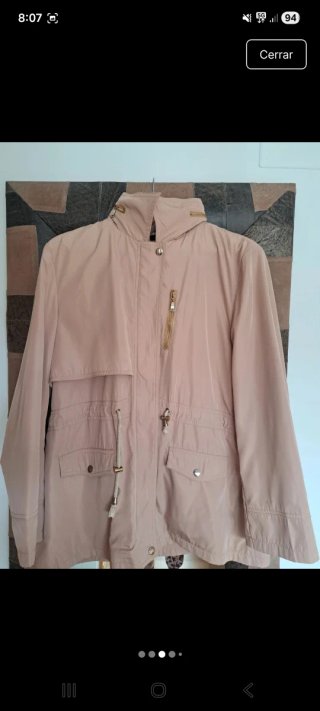 Parka beige mujer