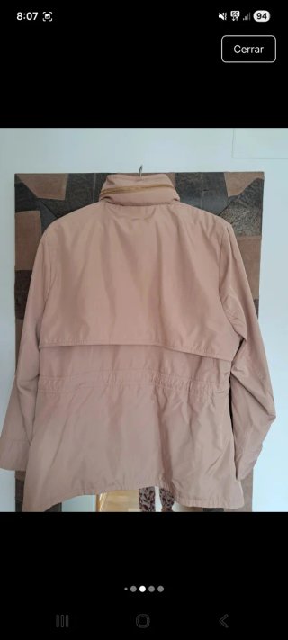 Parka beige mujer