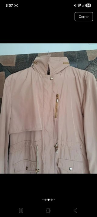 Parka beige mujer