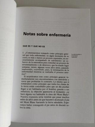 Notas sobre enfermería : qué es y qué no es