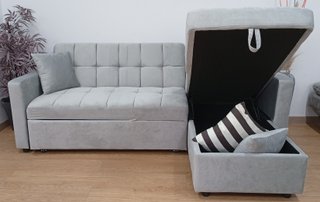 Sofá ·Cama ·Kris·, Terciopelo. Cómodo. ¡Oferta!