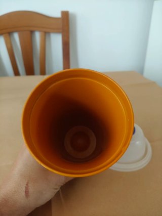 Shaker Tupperware Arancione Trasparente