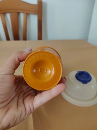 Shaker Tupperware Arancione Trasparente