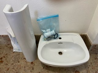 Lavabo Roca Blanco Incluye piezas de montaje