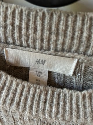 Jersey H&M gris canalé