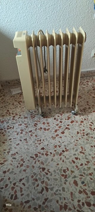 Radiador eléctrico beige