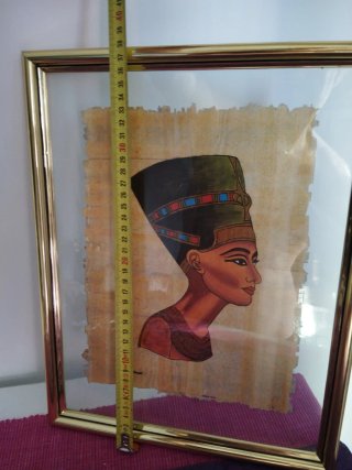 Marcos Papiro Egipcio Nefertiti y Tutankamón