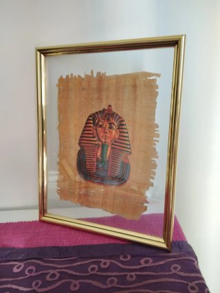 Marcos Papiro Egipcio Nefertiti y Tutankamón