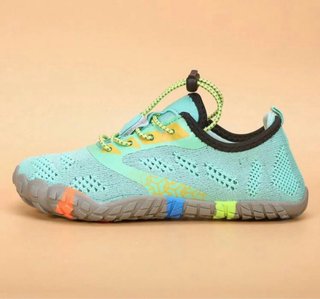 Zapatillas barefoot verdes y amarillas