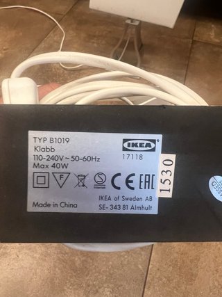 Lampada Ikea KLABB metallo