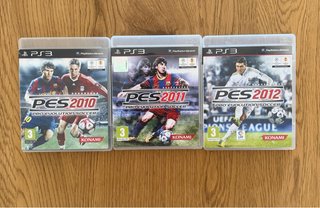 Lote 3 Juegos PS3 PES: 2010, 2011, 2012