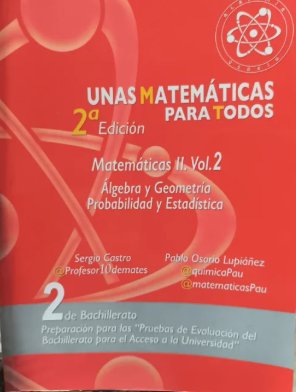UNAS MATEMATICAS PARA TODOS. MATEMATICAS II: AL...