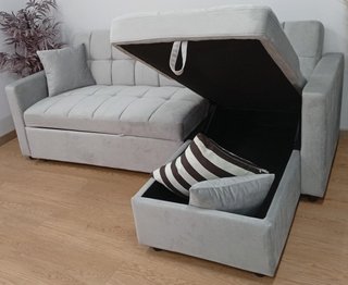 Sofá ·Cama ·Kris·, Terciopelo. Cómodo. ¡Oferta!