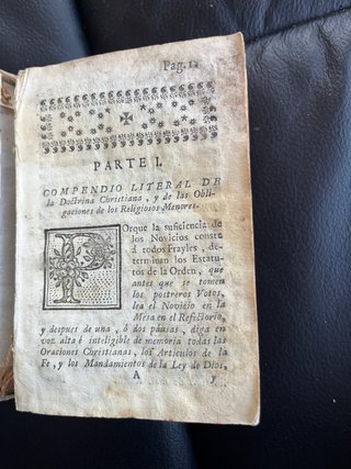 Antiguedad Compedio doctrina cristiana S XVII