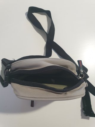 Bolso bandolera hombre gris 18x15cm