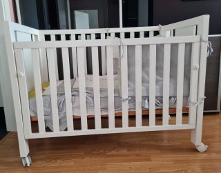 Cuna Micuna Blanca con Colchón