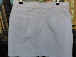 Falda vaquera blanca Primark talla 42