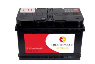 Batería Coche 12V 75Ah 700A EN FREEDOMBAT
