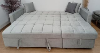 Sofá ·Cama ·Kris·, Terciopelo. Cómodo. ¡Oferta!