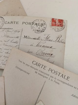 Lote 10 cartoline antiche