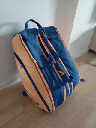 Mochila Pádel Asics Azul y Naranja