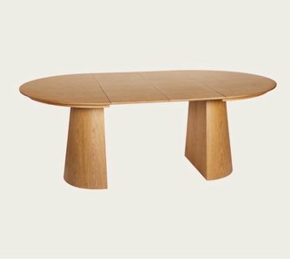 Mesa de comedor redonda de madera