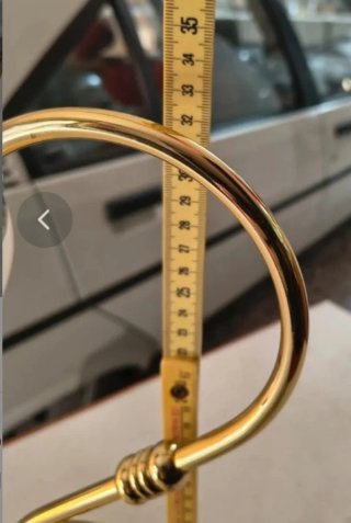 Lampada da tavolo vintage oro e vetro